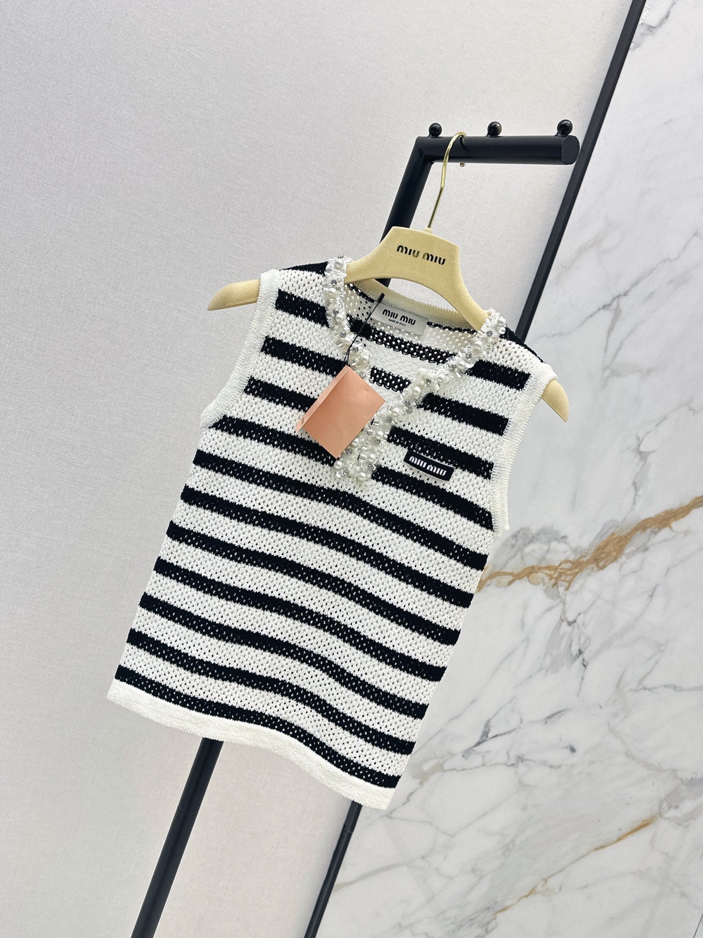 26SS NEW Color Block Striped Knit Vest 🤍