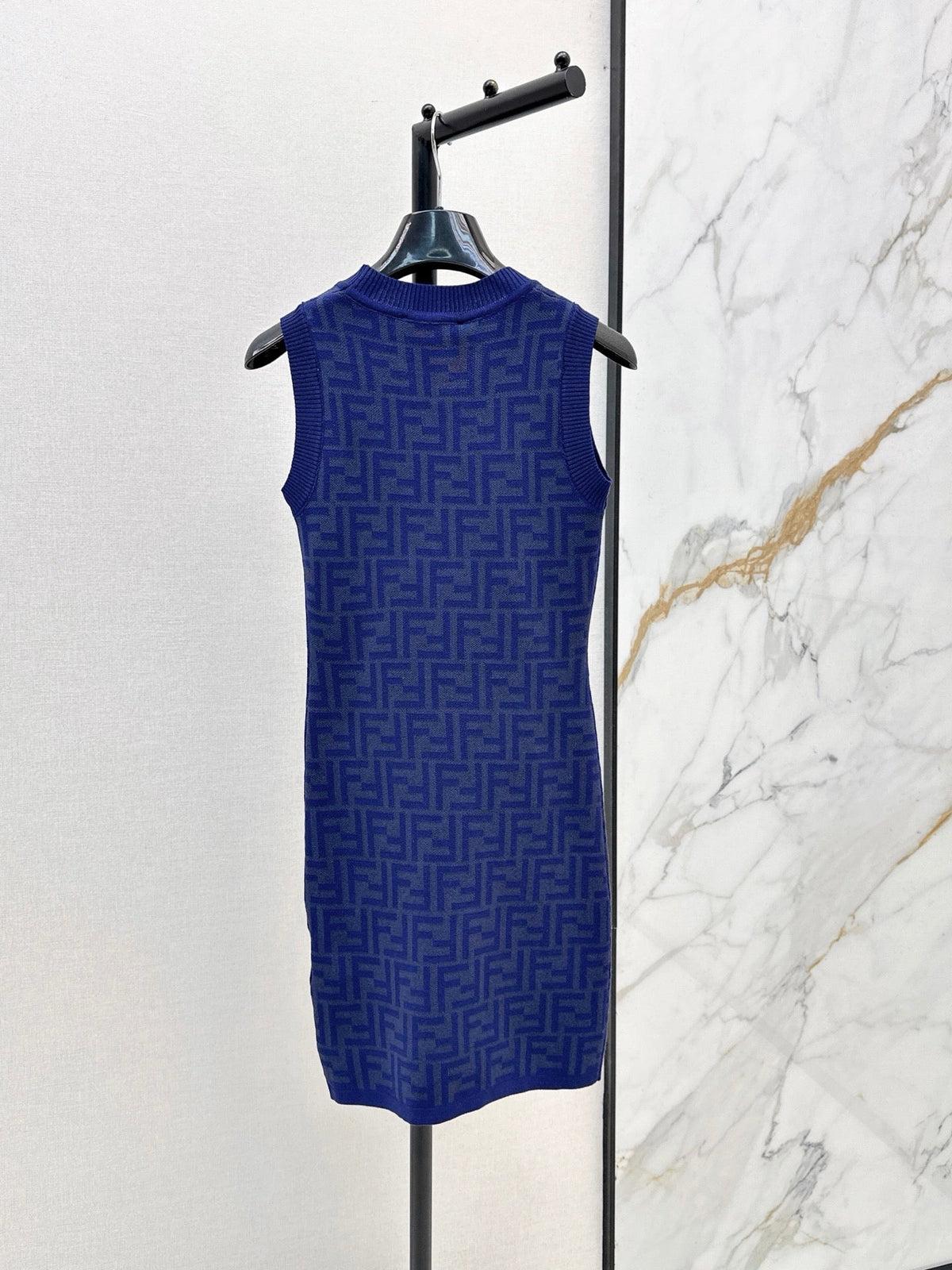 26SS New FF Monogram Knit Sleeveless Dress 🩵
