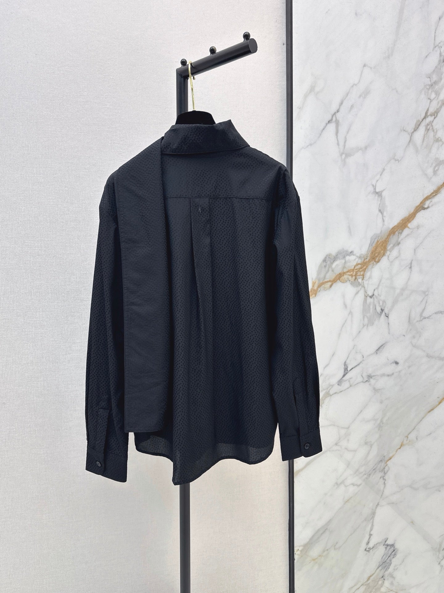 26FW New "Coco Girl" Style: Jacquard Silk Shirt 🖤
