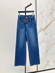 26FW New Logo Letter-Embroidered Straight-Leg Denim Jeans 🖤