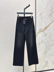 26FW New Logo Letter-Embroidered Straight-Leg Denim Jeans 🖤