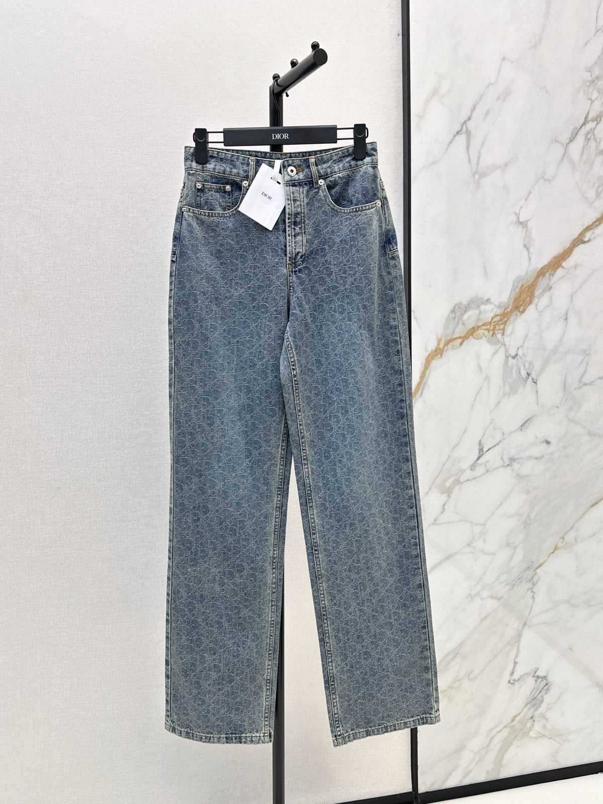 26FW New High-Waisted Jacquard Jeans 🩵