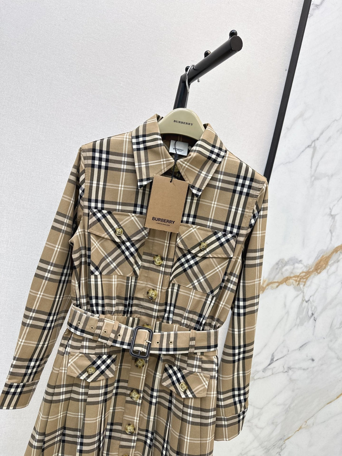 26FW New Classic Plaid Long-Sleeve Dress 🤎