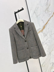 🔥Highest Quality🔥26FW New Oversized Herringbone Blazer 🤎