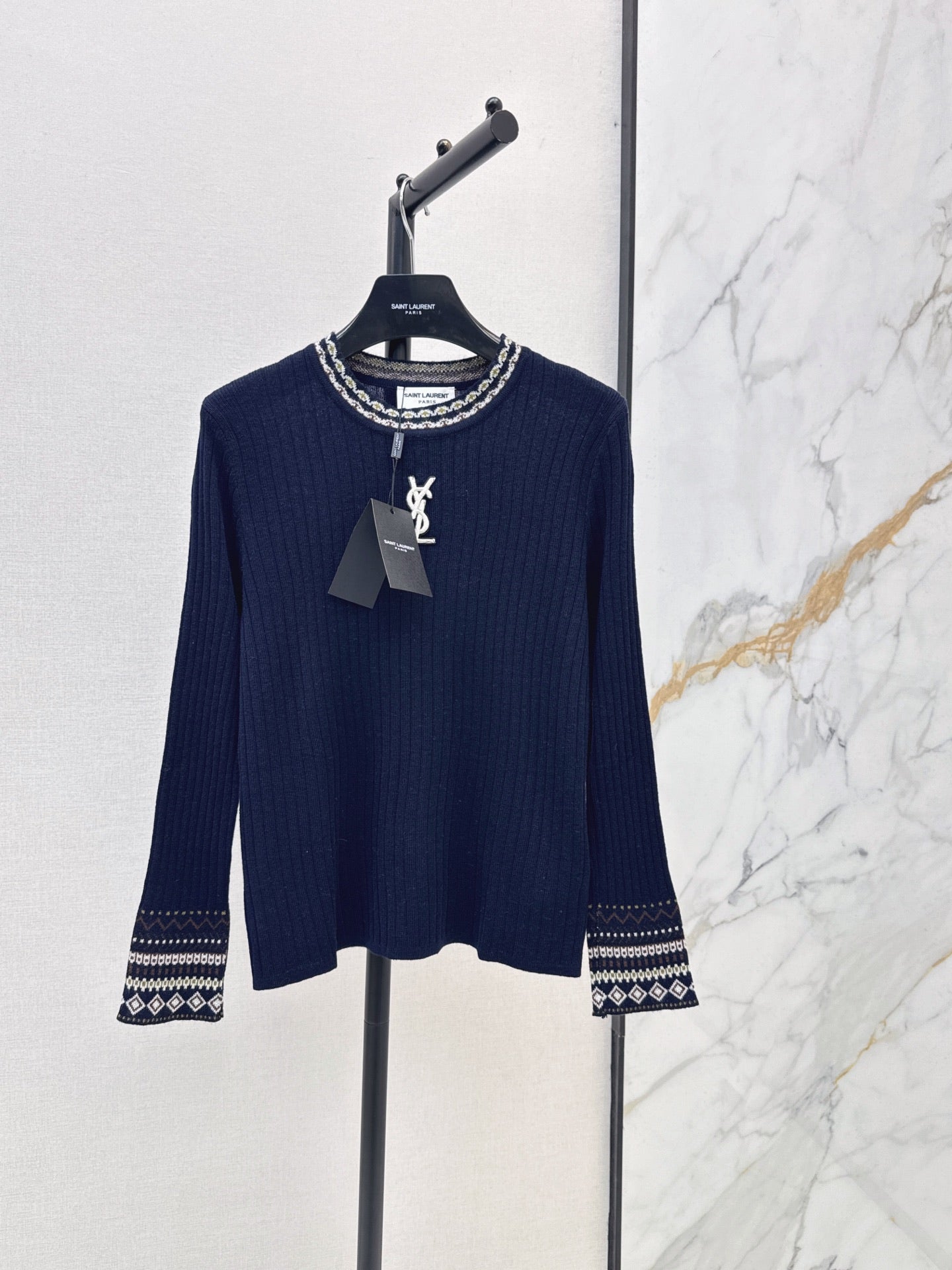 26FW New Slim-Fit Crew-Neck Knit Base Layer 🩶